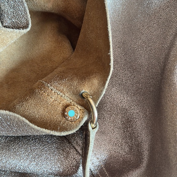 Authentic Tiffani & Co. metallic reversible tote - Picture 7 of 8